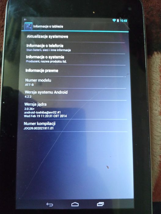 Tablet toshiba AT7-B