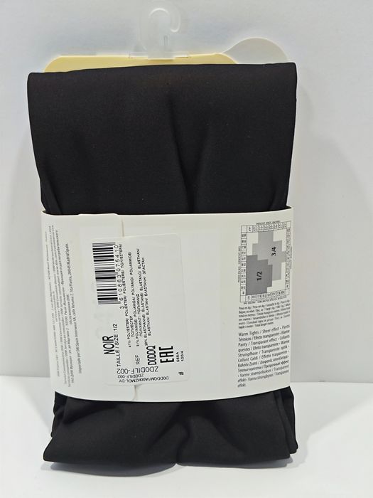 Termoaktywne Rajstopy Gładkie Dim Czarny Rozmiar S/M