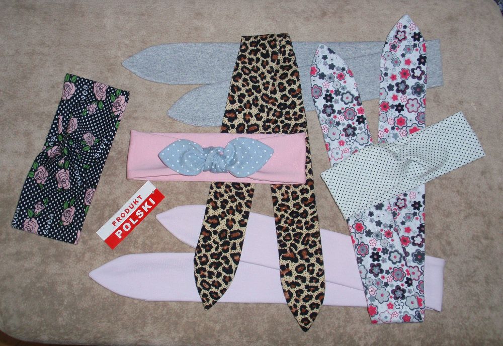 Opaski do włosów ~ na głowę ~ przeplatane ~ Pin up