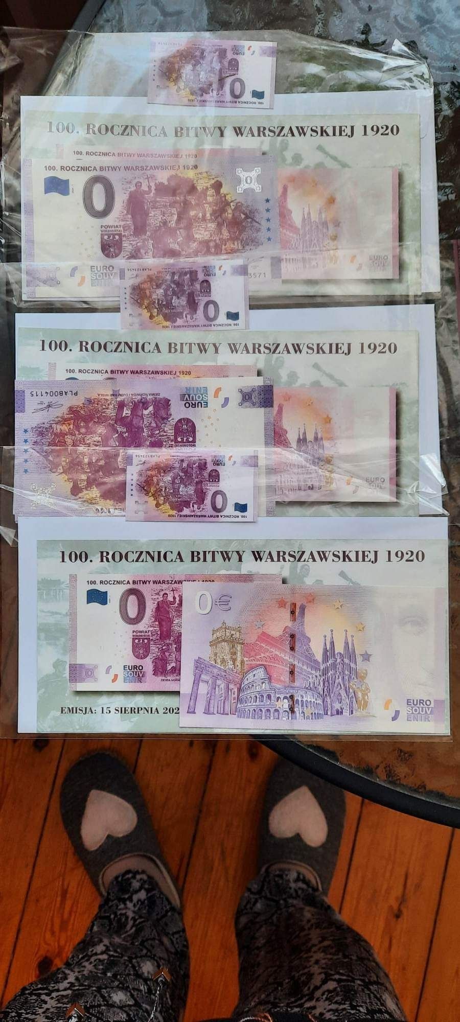 0 euro 5 szt"100 rocznica Bitwy Warszawskiej"