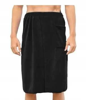 Ręcznik męski Kilt czarny, długi