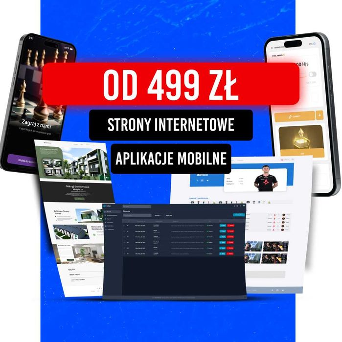 Strony WWW | Aplikacje Mobilne | Sklepy Internetowe | Web App