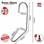 Hak Wędzarniczy Super Smoke do ud i podudzi drobiu 3mm Premium 11cm