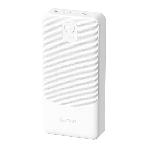 Powerbank Dudao K10Pro 2.4A 20000mAh 2 x USB-A - biały