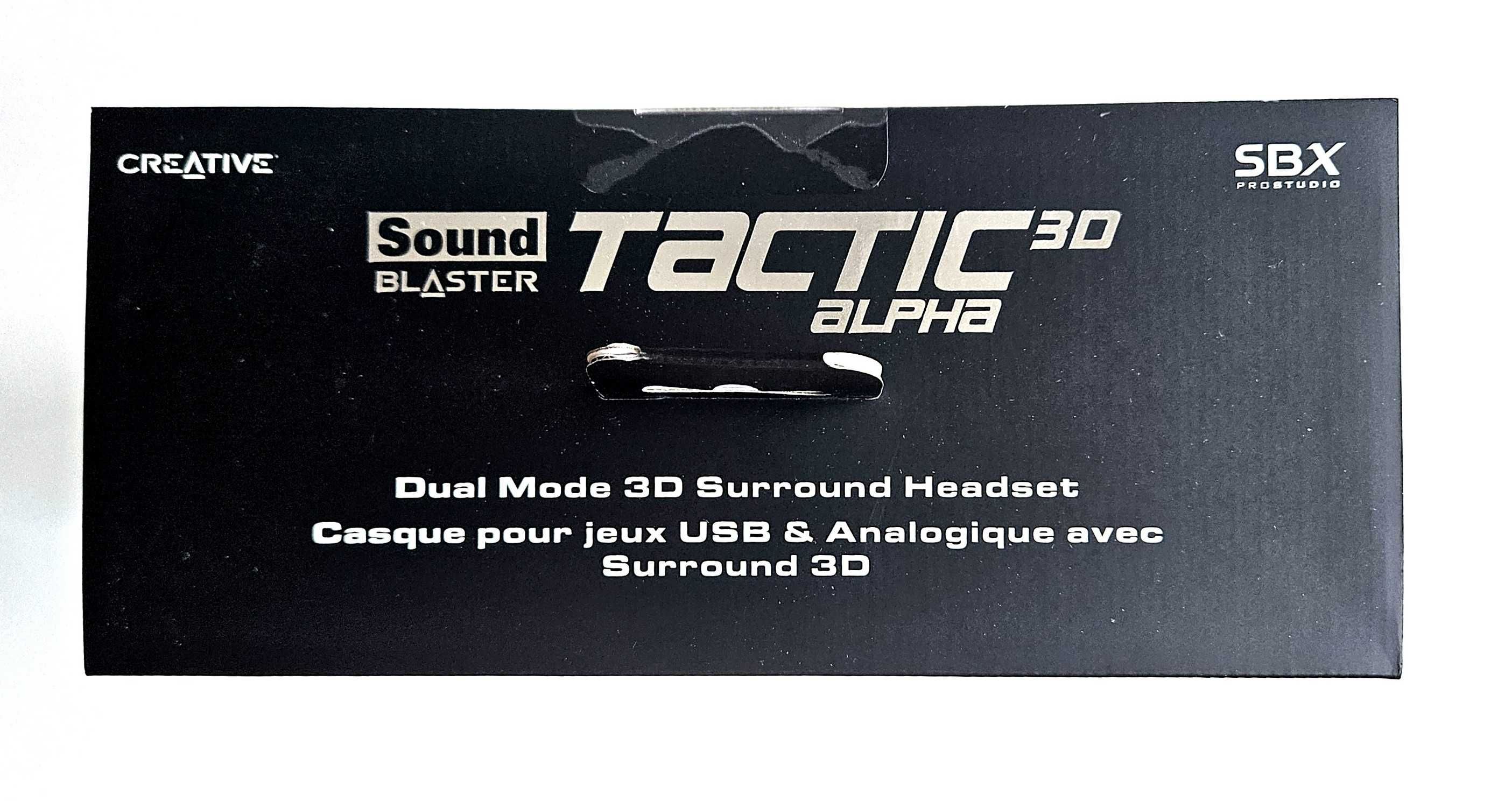 Nowe Słuchawki Creative Sound Blaster Tactic 3D z mikrofonem Jack USB