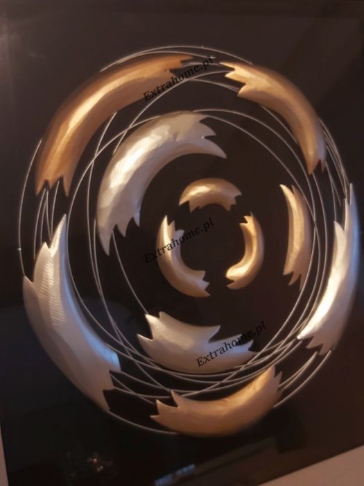 Luksusowy Obraz płaskorzeźba w stylu glamour 90x90cm wyprzedaż