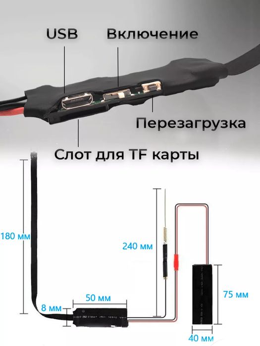 Мини WiFi камера 2Мп с удаленым просмотром онлайн