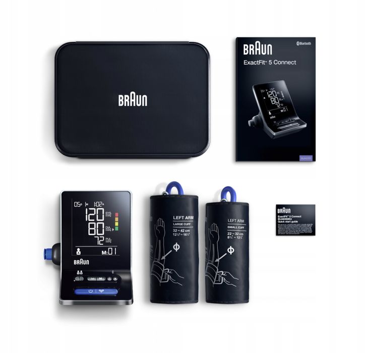 Profesjonalny Ciśnieniomierz Naramienny 2 Mankiety Bluetooth + Gratis