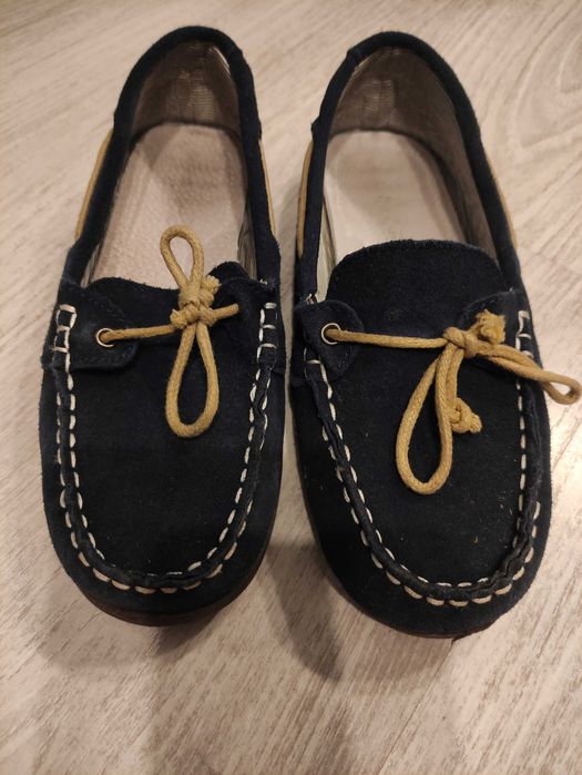 Buty mokasyny chłopięce zamszowe rozmiar 33