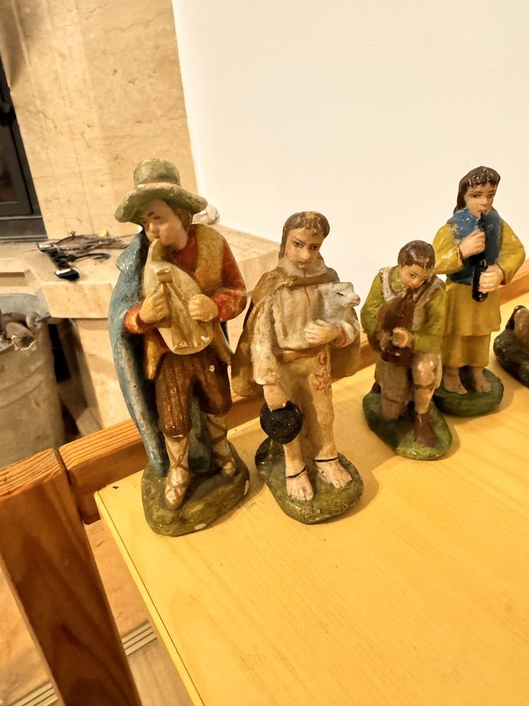 figurki do szopki stajenka przedwojenne maryja jozef antyk