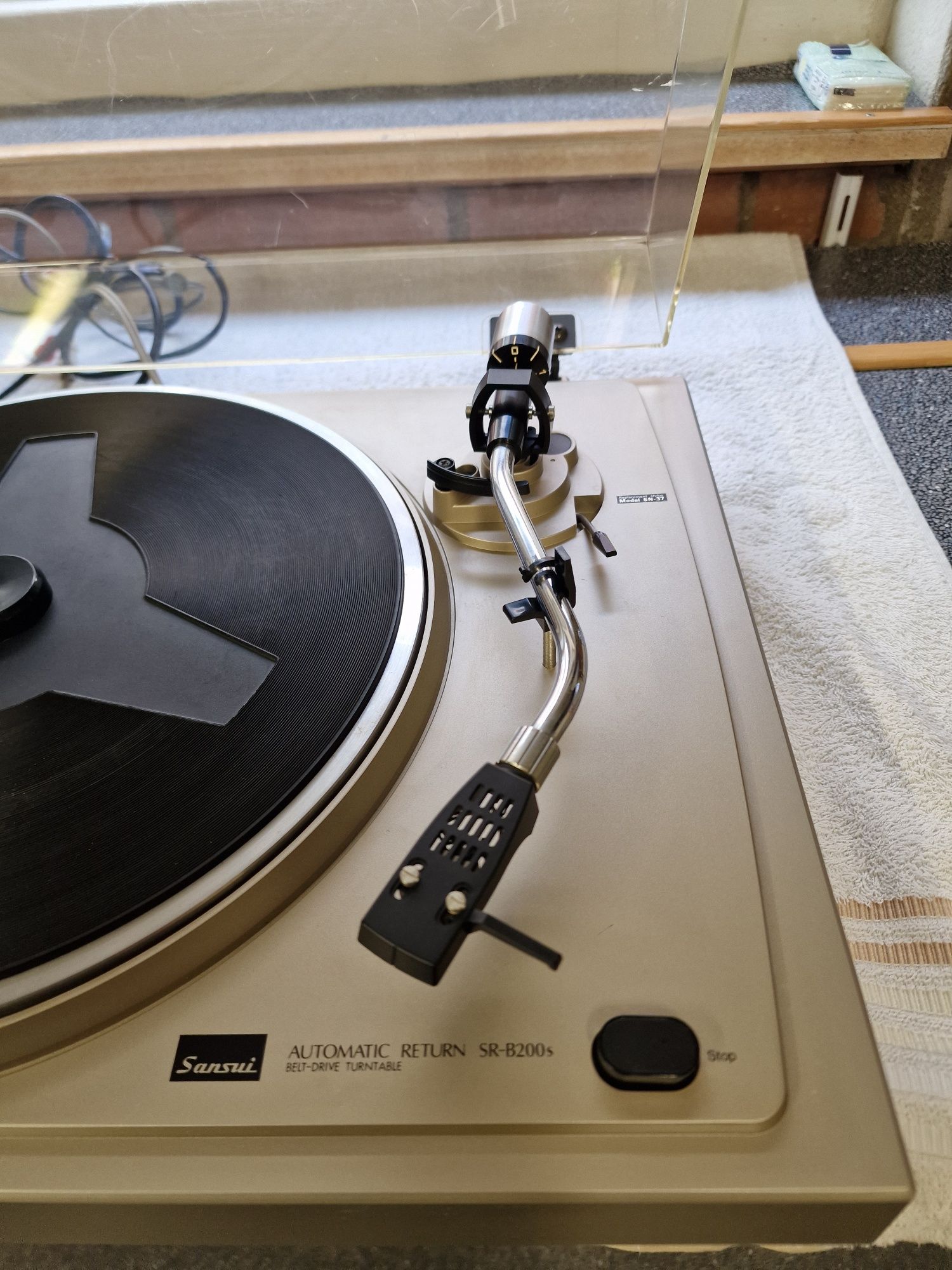 Gramofon sansui automatic return SR-B200s ,orginał od nowości gra