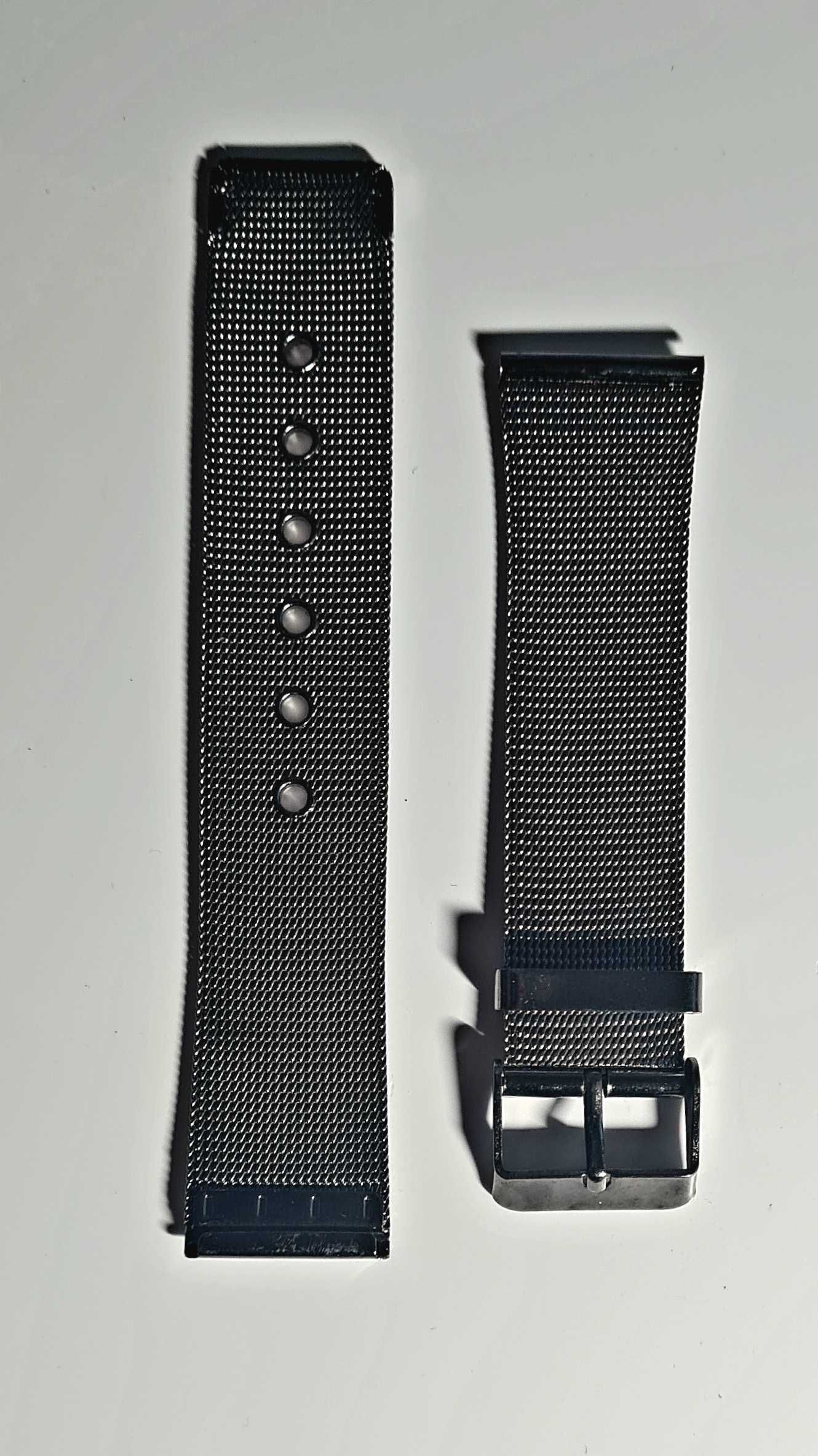 Bracelete relógio malha metálica - 20mm
