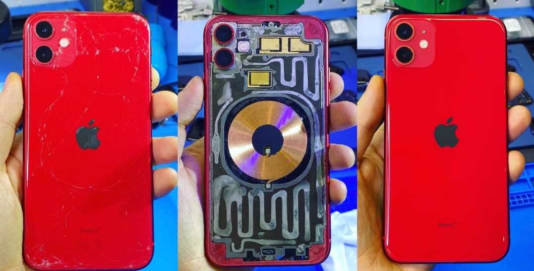 Заміна задньоі кришки iPhone 8 Х XS 11 12 13 14 15 Pro Max Plus корпус