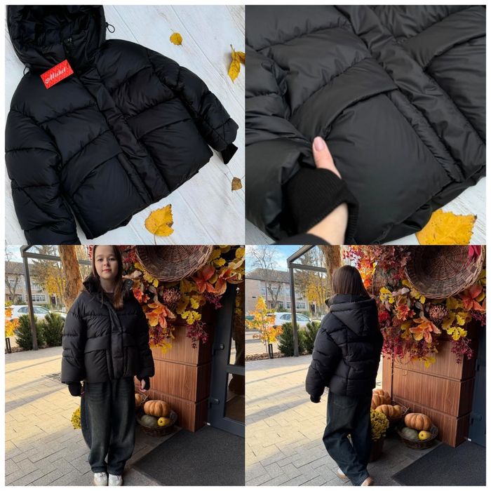 Стильна  зимова куртка для дівчаток 122-170