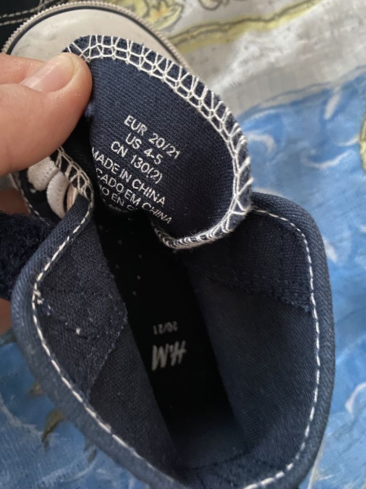 Текстильні кеди H&M хайтопи кросівки