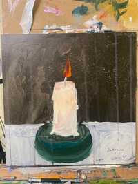 Картина "Свічка", акрилові фарби