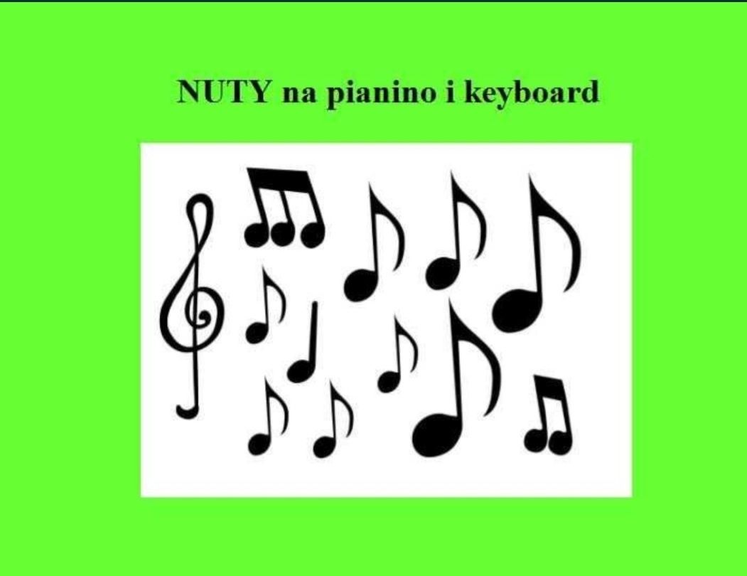 Nuty pianino I keyboard