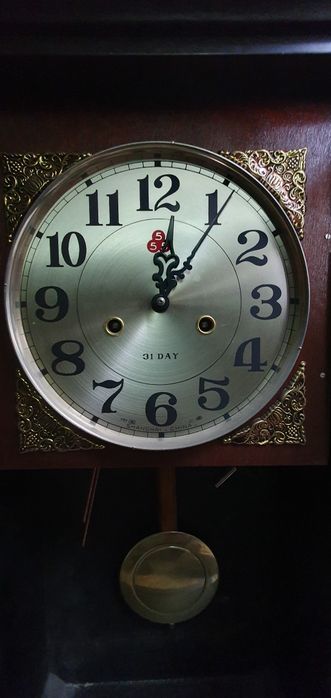 Zegar skrzynkowy, skrzyniowe nakręcany 555 Shanghai #vintage #retro