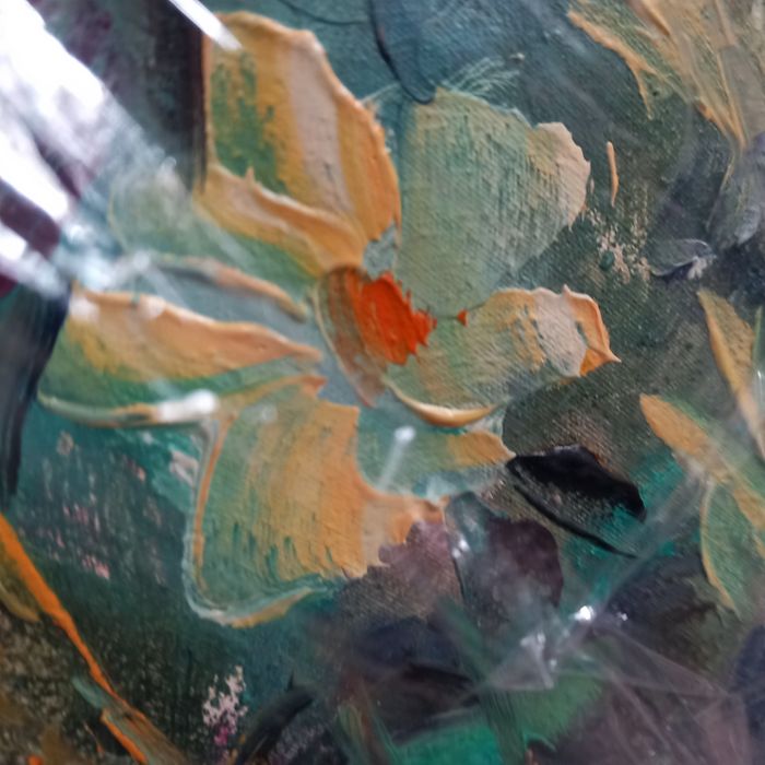 Aguarela de autor c/Moldura Castanho