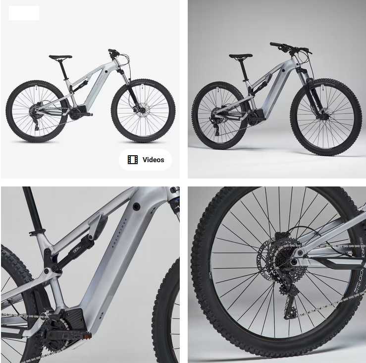 bicicleta Elétrica Suspensão Total 29" E-EXPL 500 S Cinzento L