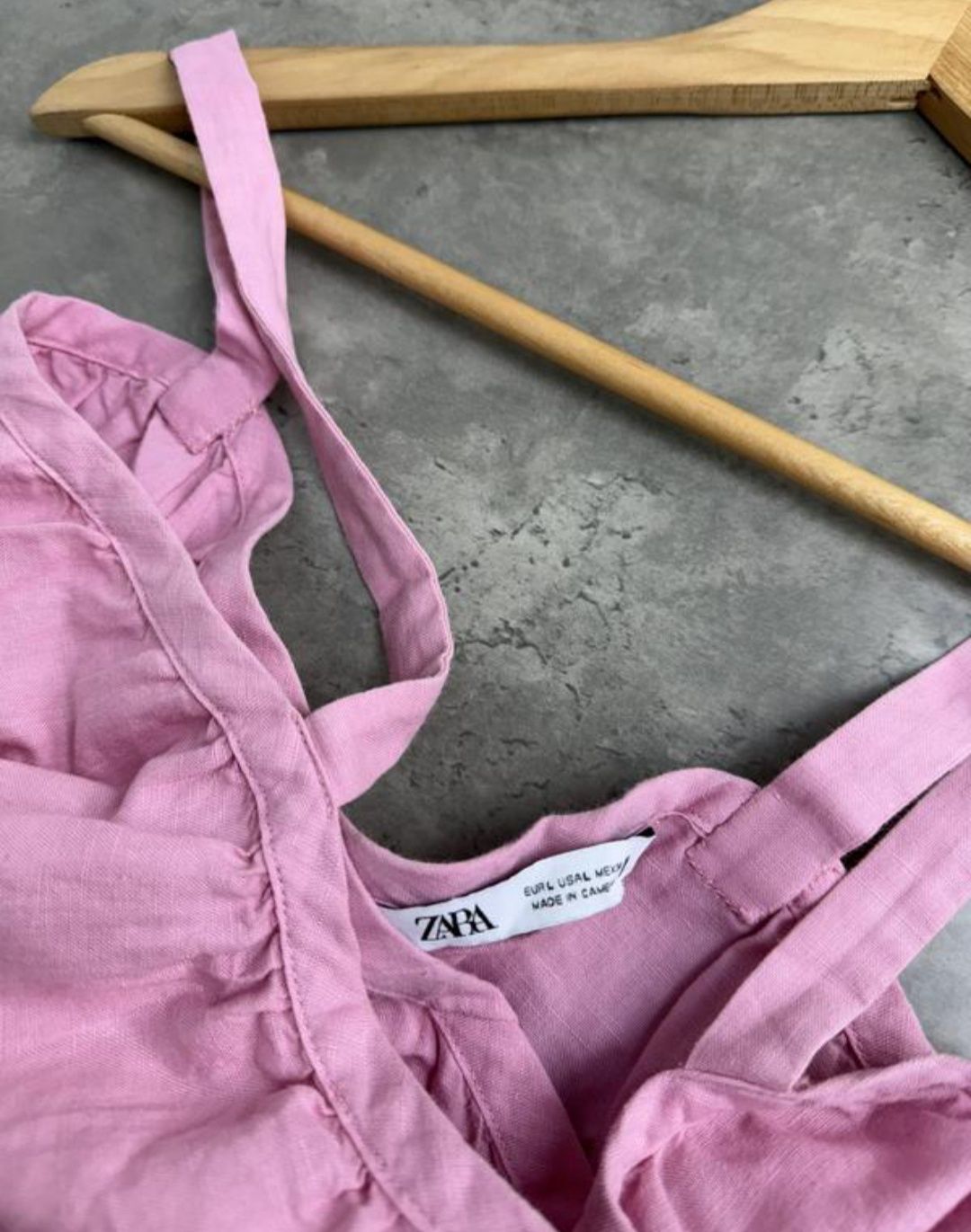 Сукня сарафан міді Zara з льону