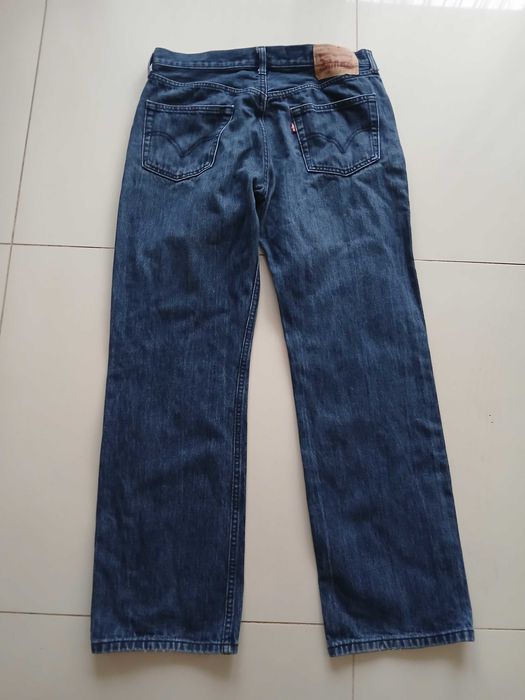 LEVIS jeansy 34 damskie wide leg 42 XL proste szeroka nogawka spodnie