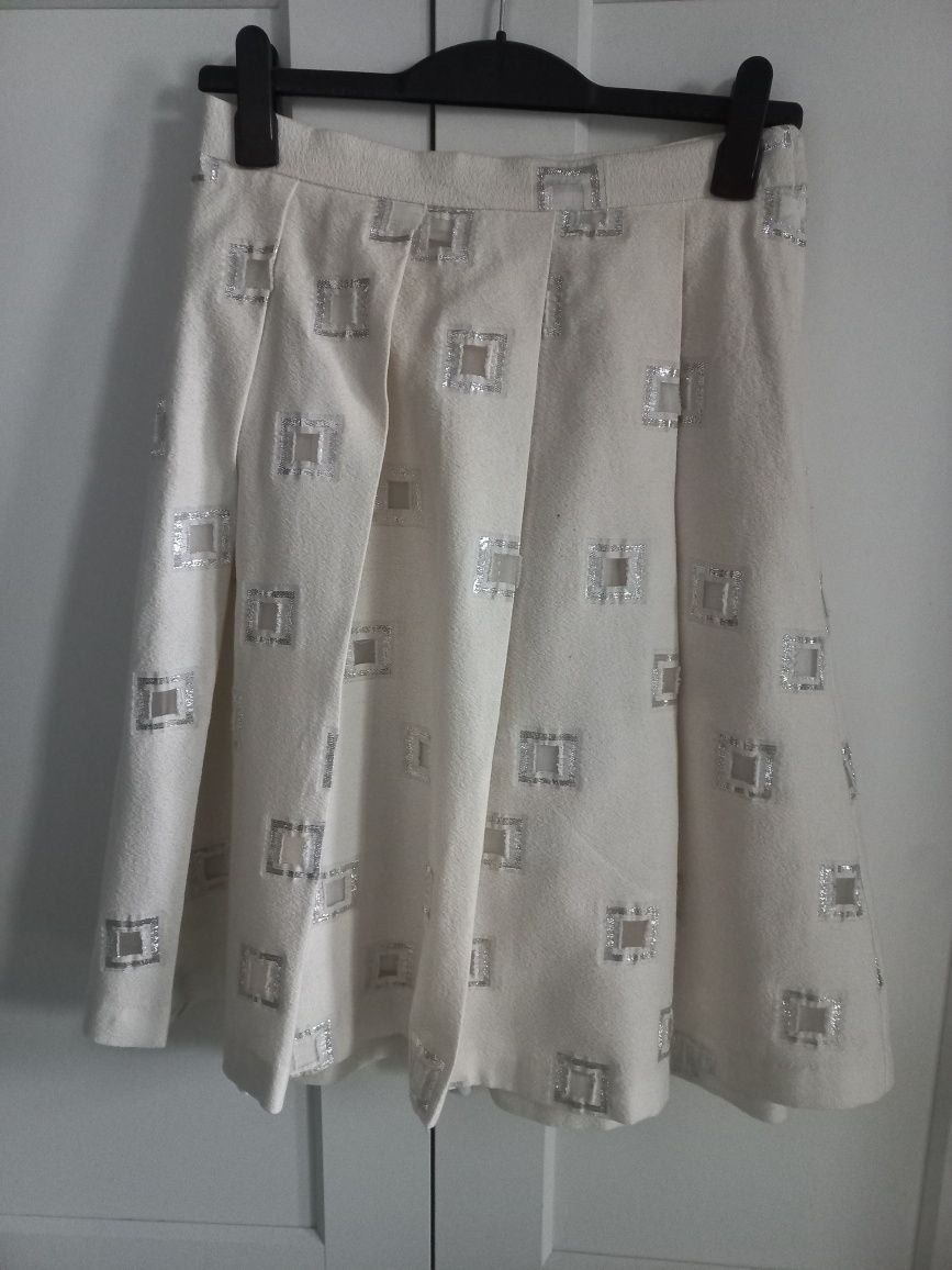 H&M spodnica żakardowa midi r.38/40