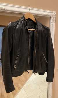 Шкіряна куртка піджак Massimo Dutti косуха