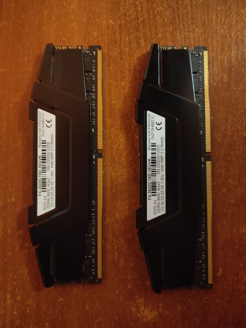 Оперативна пам'ять G.SKILL ddr4-3600 16Gb(8Gx2)