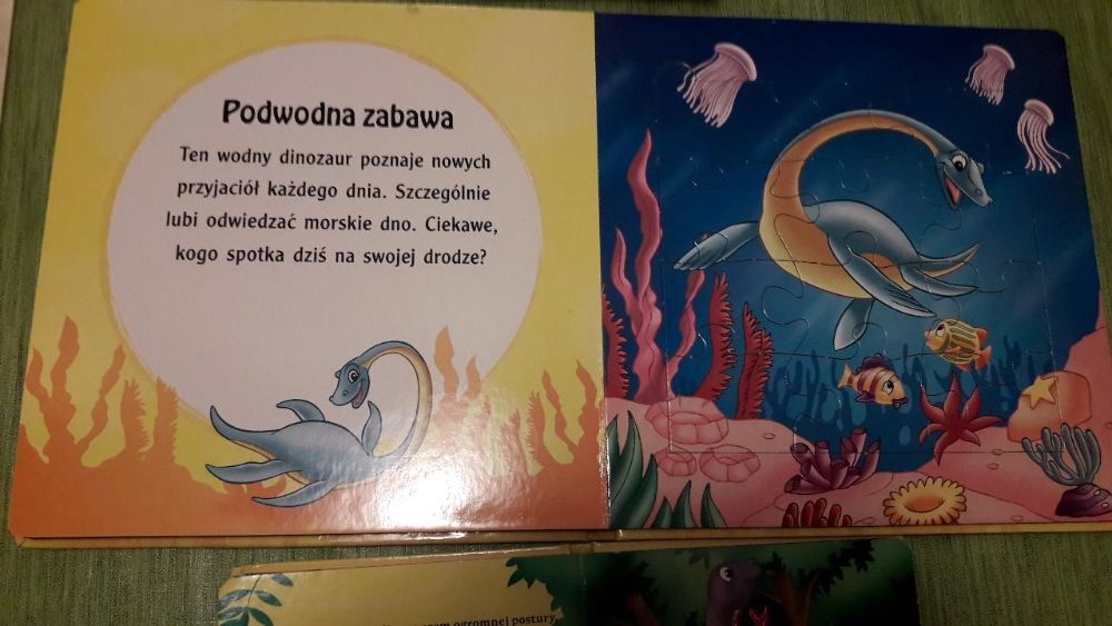 puzzle układanki - dinozaury i wesołe kucyki + gratis książeczka