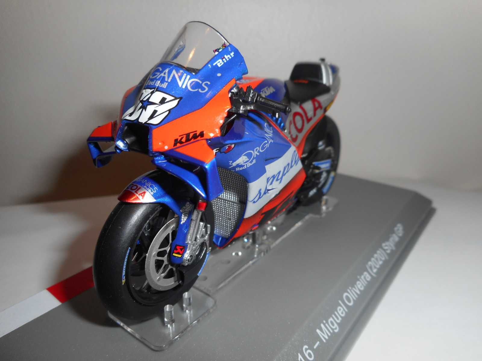 Miniatura da Moto Miguel Oliveira KTM MotoGP 2020 e 2021 1/18