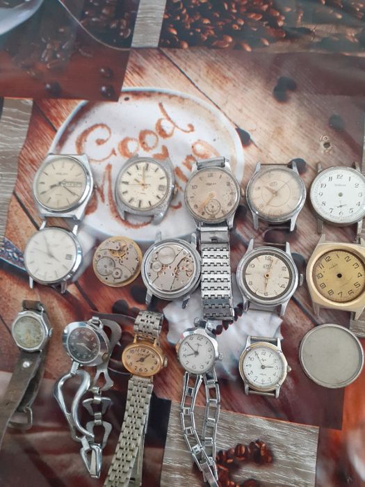 10 zegarków różnych ruskie niemieckie