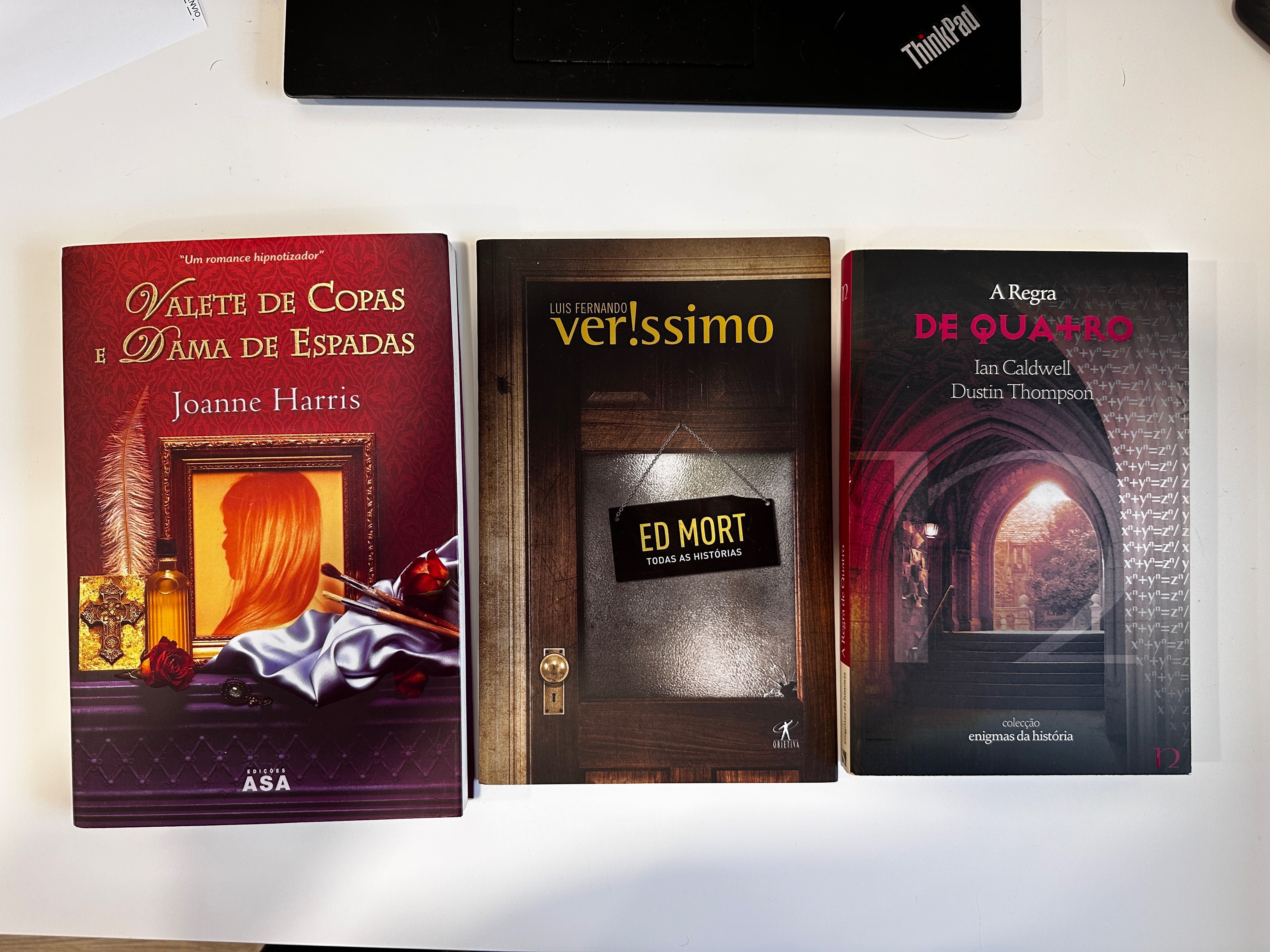 Conjunto 3 livros: Ed Mort,Regra de 4, Valete de copas Dama de Espadas