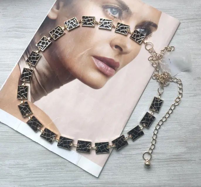 Пояс ланцюжок Frida gold/black