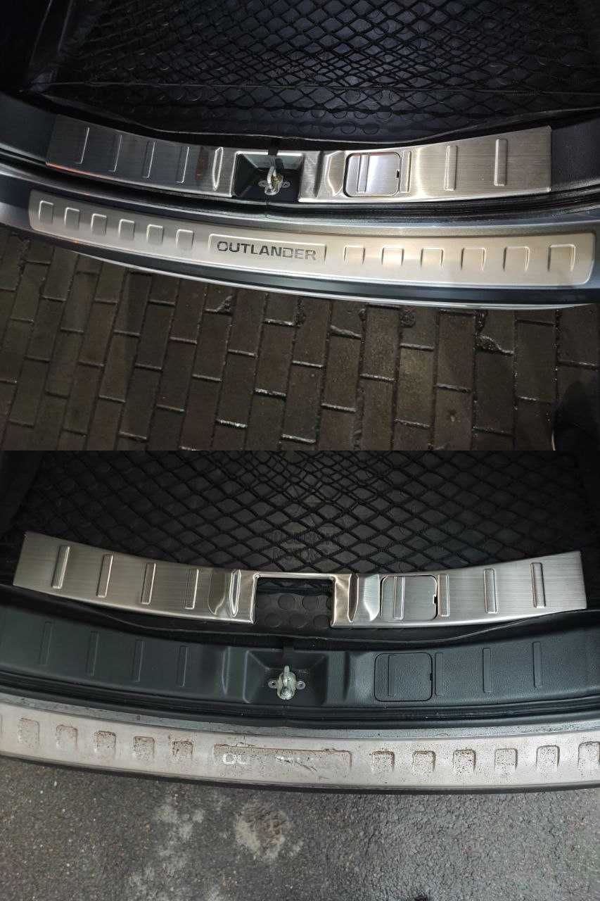 Накладка на порог багажника, задний бампер Mitsubishi Outlander 3