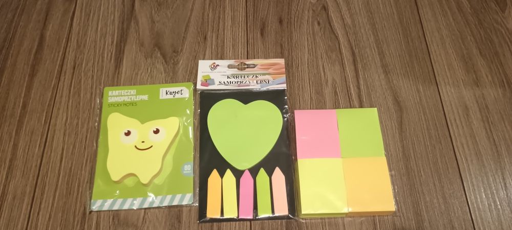 Zestaw karteczek samoprzylepnych nowe