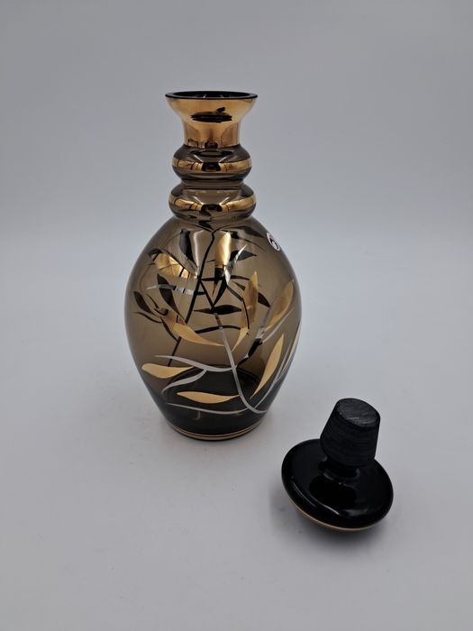 Egermann czeski komplet Novy Bor Bohemia karafka + 6 szklanek zestaw