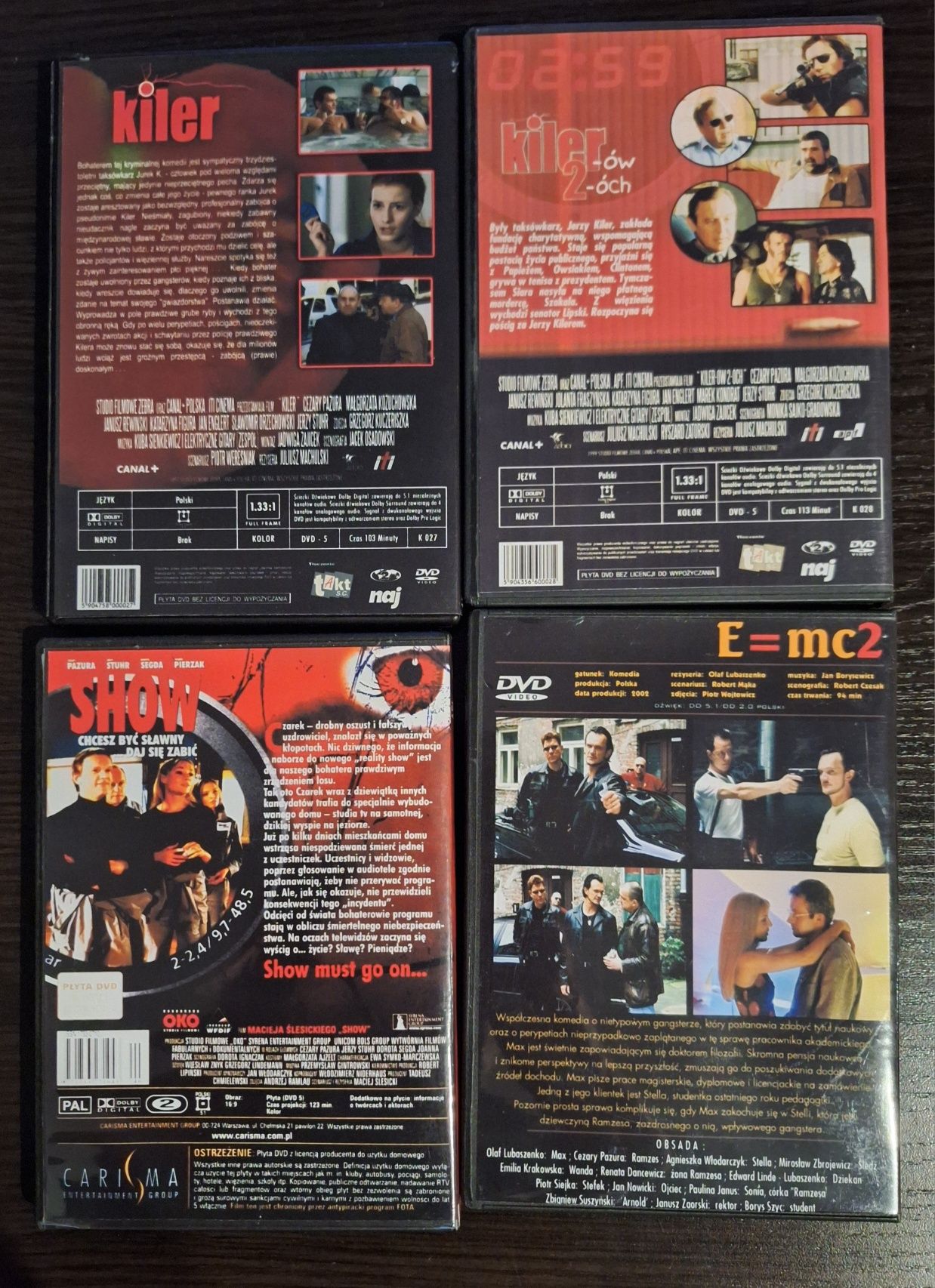 Kiler 1 i 2  Show  E=Mc 2  DVD