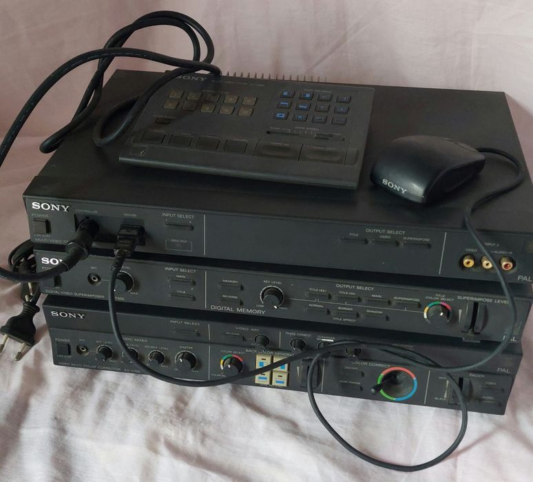 Câmera sony 200 e módulos de edição de imagem