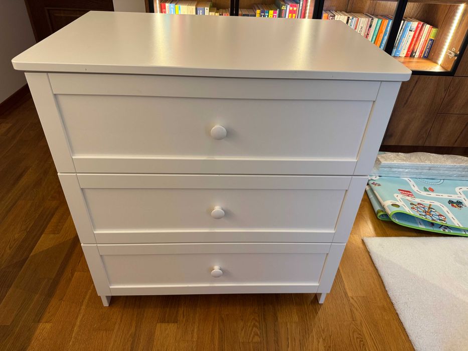 Komoda Oliver 87x83x55cm Biała, Przewijak