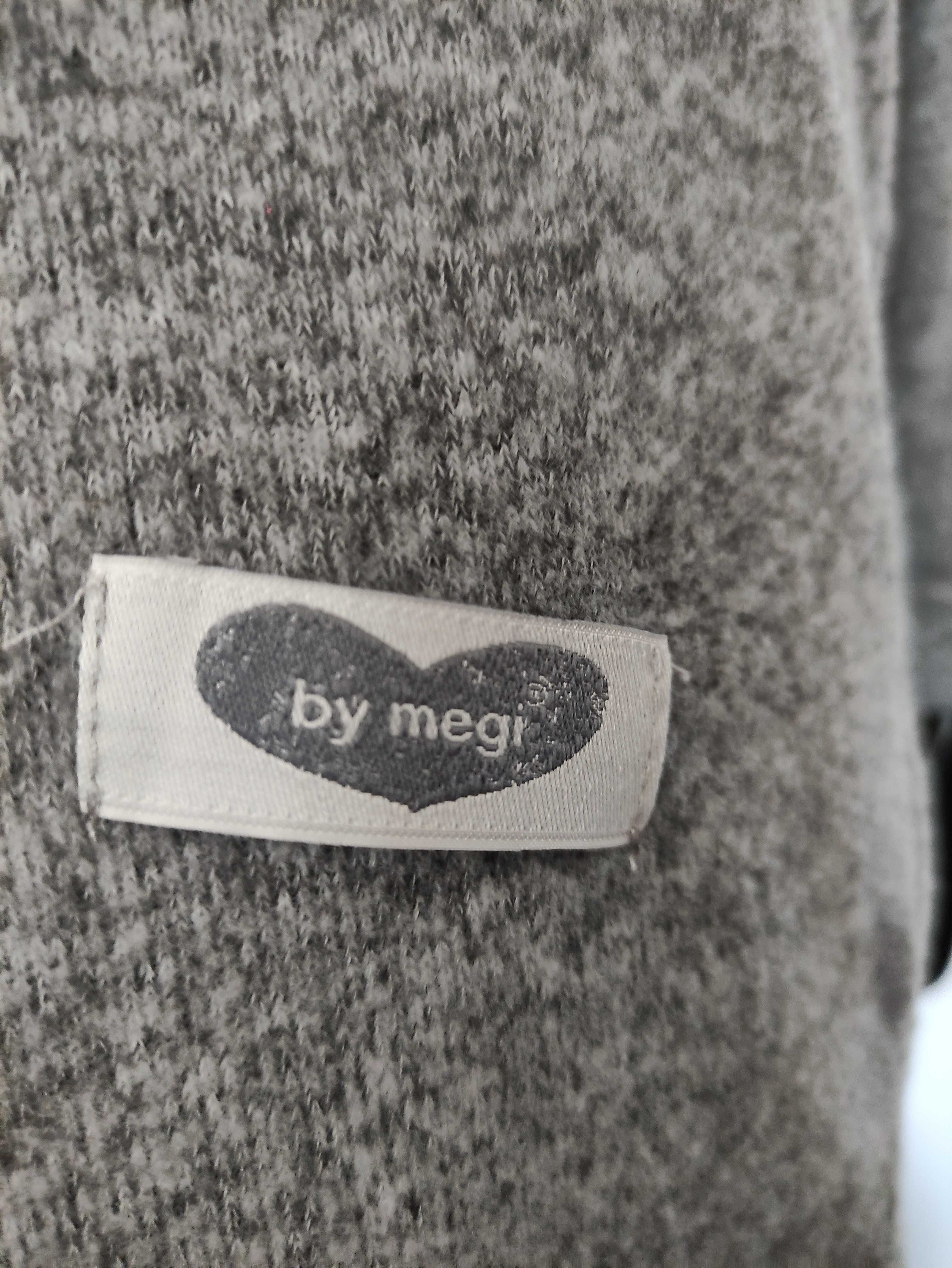 szary asymetryczny oversizeowy sweter bluza MEGI r.40/42
