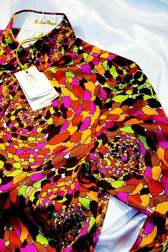 La Sarte Pettegole bluzka damska 40 L 100% jedwab hermes emilio pucci