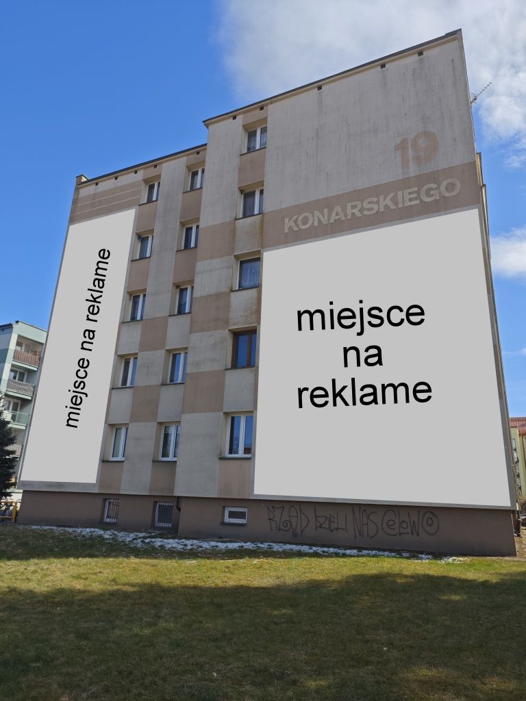 Wynajme powierzchnie reklamowe na bloku