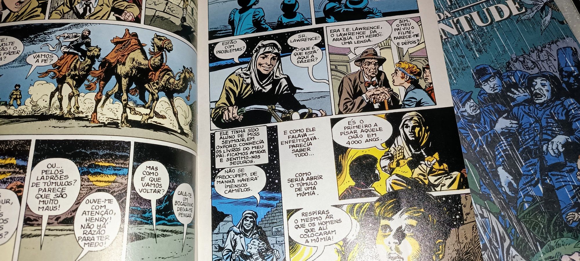 Antiga Coleção 7 bandas desenhadas indiana Jones