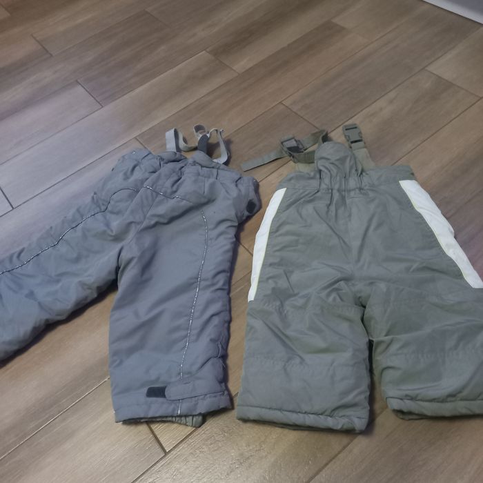 Spodnie  zimowe ocieplane narciarskie 80- 86