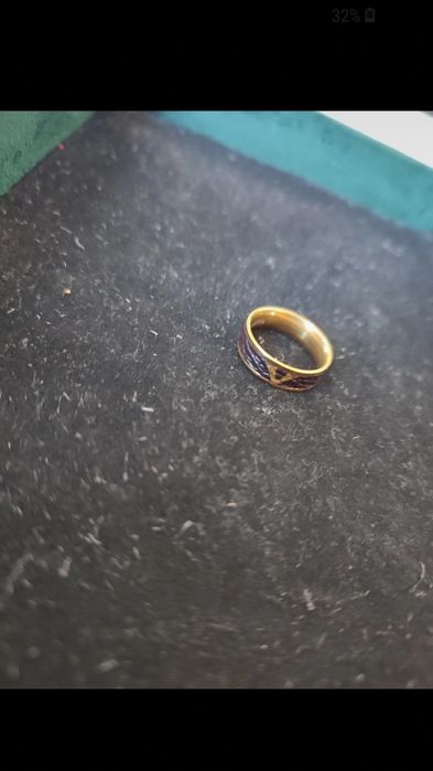 Obraczka ze skórą LV stal chirurgiczna