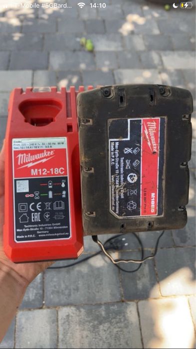 Ładowarka Milwaukee M12-18C+Akmulator18V  5.0ah