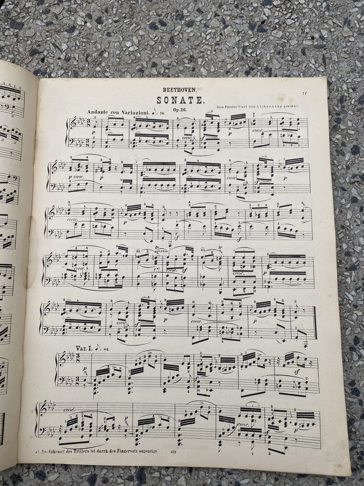 Nuty Album Steingraber 1891 pianoforte Bach Mozart Bethoven Schubert