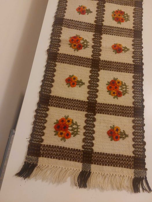 kilim/bieżnik wełniany cepelia prl 108 x 40 cm pomysł na prezent
