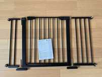 Bramka zabezpieczająca barierka rozporowa 75-124 cm czarna (Springos)